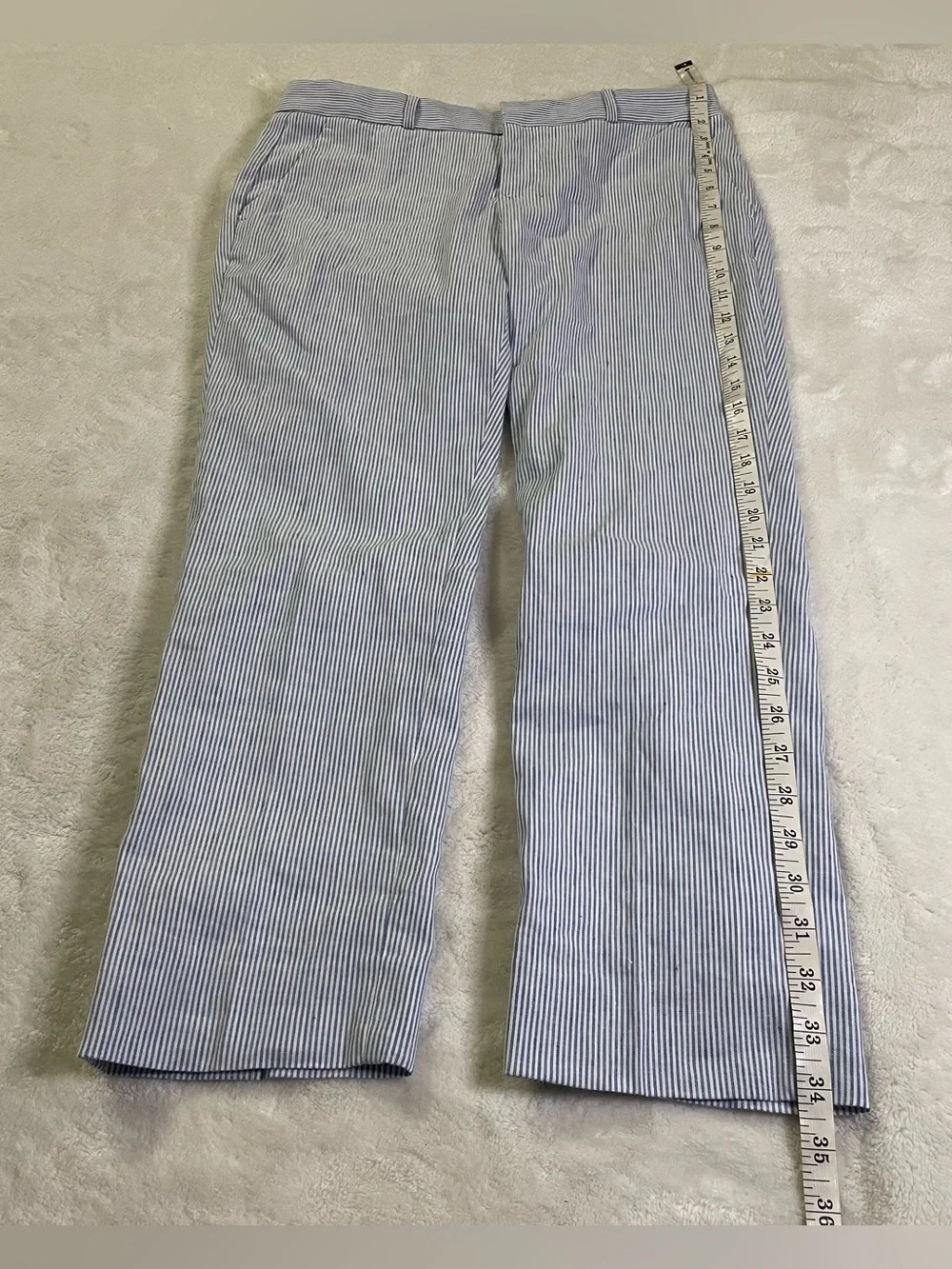 Banana Republic Avery Style Striped Business Slacks size 4 Petite
